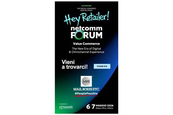 Mail Boxes Etc. e GEL Proximity insieme a Netcomm FORUM 2026 per offrire soluzioni su misura per l’ecommerce